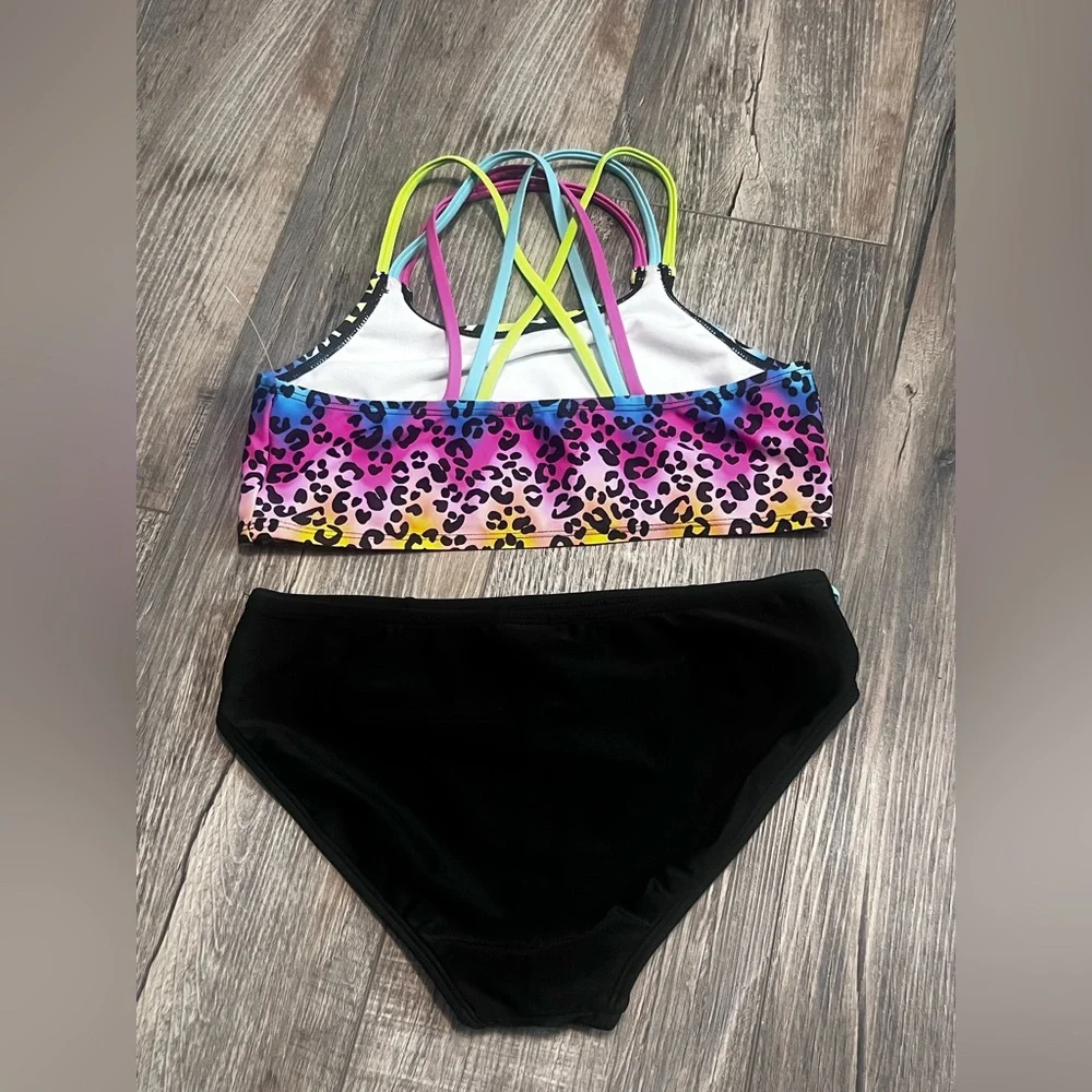 O’rageous Leopard Print Girls Swimsuit